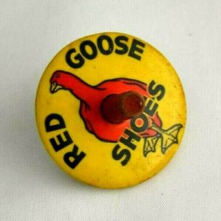 Vintage Red Goose Shoes Toy Spinning Top