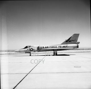 896 1962 Negative.  Military Aviation,  U.  S.  Air Force Fe - 467 Jet Plane Edwards Afb
