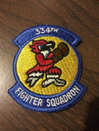Us Air Force 334th Fighter Squadron " Eagles " 2.  5 " X 3.  5 " Patch