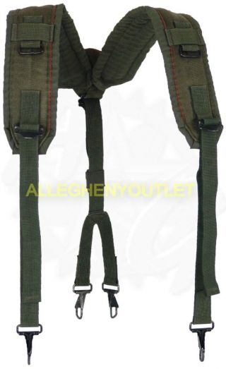 Us Military Alice Y Suspenders Lbe Load Bearing Shoulder Web Harness Od