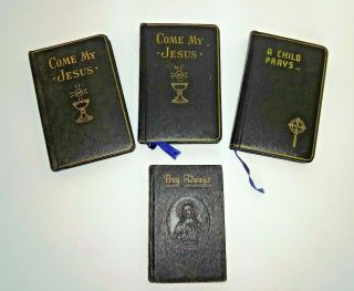 4 Vintage Catholic Pocket Prayer Books A Child Prays Pray Always Come My Jesus