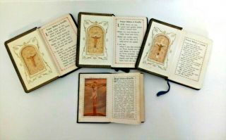 4 Vintage Catholic Pocket Prayer Books A Child Prays Pray Always Come my Jesus 3