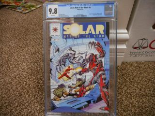 Solar Man Of The Atom 6 Cgc 9.  8 Valiant 1992 Spider Aliens Cool Cover White