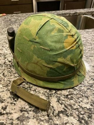 Vintage Vietnam Era M1 Us Army Helmet
