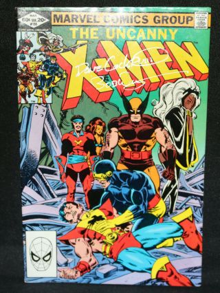 Uncanny X - Men 155 - First Blood - Signed By Dave Cockrum & Bob Wiacek (8.  0) 1982
