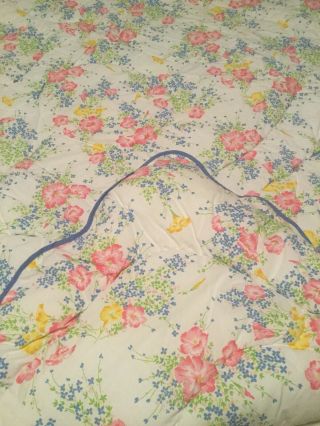 Vintage D.  Porthault Floral Queen / Full Size Comforter.  Bed Spread.  Wamsutta.