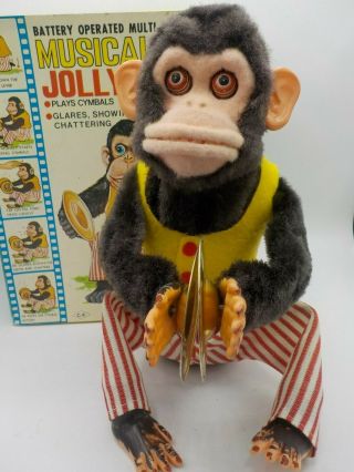 Vintage Daishin Musical Jolly Chimp Toy Story 3 Cymbal Monkey & Box Great 2