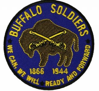 Us Army Buffalo Soldiers 9th 10th Cavalry Rgt Patch African American Black