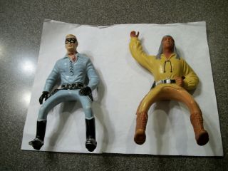 Vintage Hartland Plastic Inc.  The Lone Ranger And Cochise Figures
