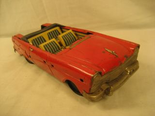 Vintage Bandai Japan Tin Litho Toy Ford Convertible Parts - Repair 11 1/2 "