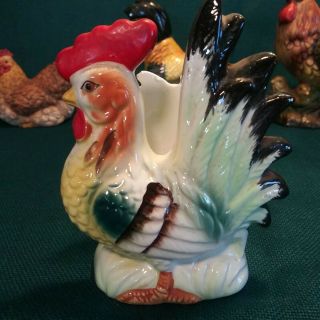 Vintage Japan Ceramic Rooster Napkin Holder