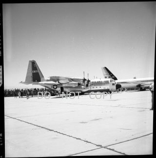 N740 1962 Negative.  Aviation,  Large U.  S.  Air Force Plane,  Edwards Air Force Base