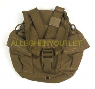 Us Military Usmc 1 Qt Molle Coyote Brown Canteen Cover Carrier Utility Pouch Exc