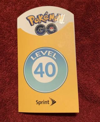 Sprint Pokemon Go Level 40 Trainer Patch Badge