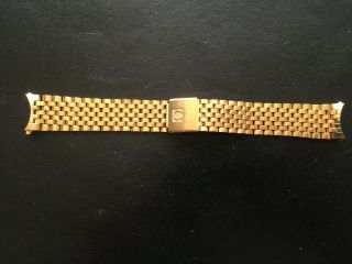 Vintage Omega Gold Plated Bracelet 18mm For Constellation Or Seamaster