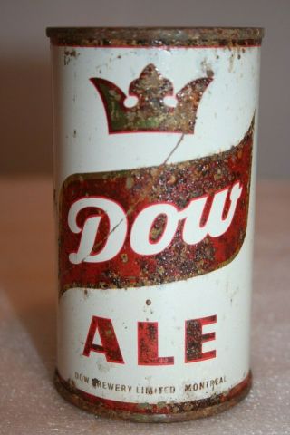 Dow Ale 12 Oz.  Flat Top Beer Can From Montreal,  Canada