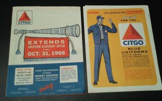 2 - 1960s Vintage Citgo Uniform Ordering Pamphlets Gas & Oil