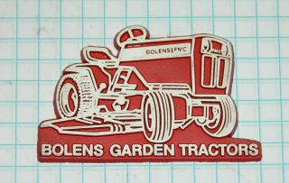 Vintage Red White Bolens Garden Tractors Rubber Refrigerator Magnet
