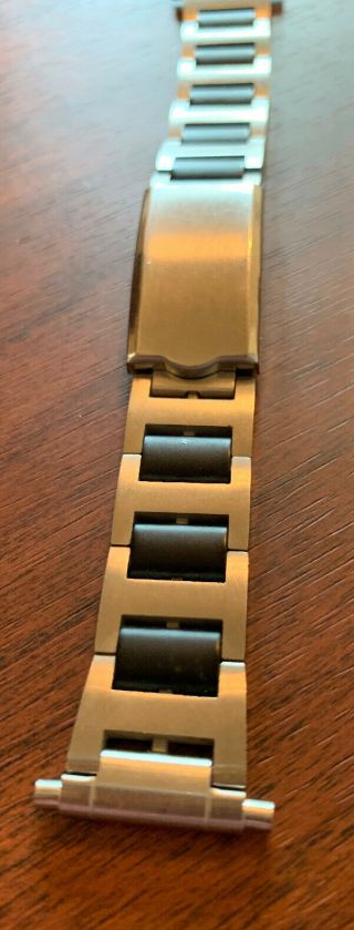 17mm JB Champion USA Black & Stainless Steel Vintage Watch Band 2