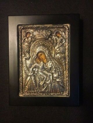 Sterling Silver Icon - Virgin Mary