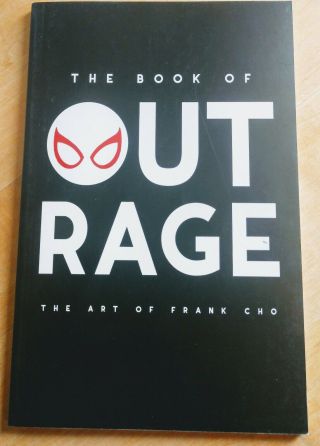 The Book Of Outrage Art Of Frank Cho 2019 Sketch Cover Sketchbook Signed Auto
