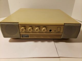 Tandy Mms - 10 Stereo Amplifier Speaker Beige Vintage Pc Personal Computer Speaker