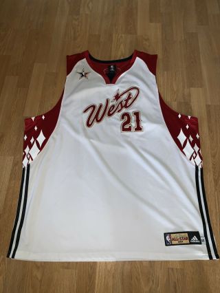 Vintage Adidas 2007 Nba All Star Game San Antonio Spurs Tim Duncan Jersey Size56