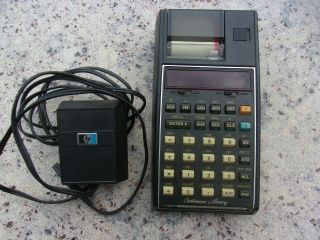 Vintage Hp / Hewlett Packard 19c Calculator With Bag And Power Supply