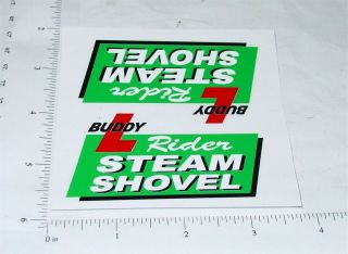 Buddy L Rider Steam Shovel Truck Stickers  Bl - 196