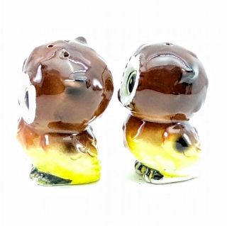 Vintage Baby Owls Salt and Pepper Shakers Collectible Norcrest Ceramic Shaker 2