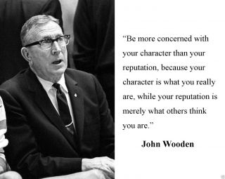 John Wooden Ucla " Character " Leadership Motivational Quote 11x14 Photo Picture