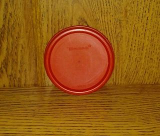 Tupperware Replacement Lid Modular Mate Round Seal 1607 Red (prev Owned)