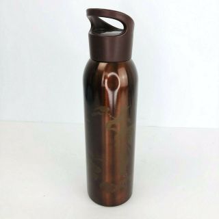 Starbucks Anniversary Brown Stainless Steel Sport Water Bottle 24 Oz
