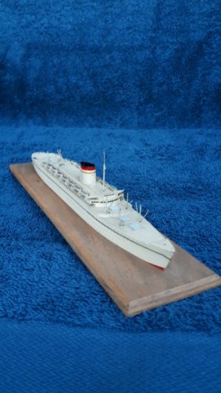 Giulio Cesare Wooden Model Italia Italian Line Steamship Ocean Liner Vintage