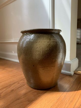 Lanier County Georgia Pottery 1 1/2 Gallon Storage Jar Southern Stoneware