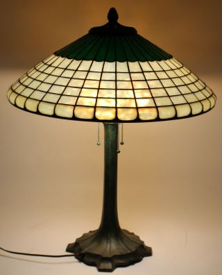 Rare Macdonald Arts & Crafts Stained/leaded Glass Lamp Boston Mass.
