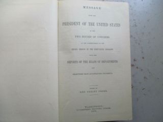Messages and Documents - President & Congress 1879/1880,  Much on INDIANS 2
