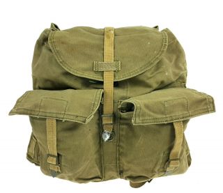 Vintage Military Canvas Backpack Czech Army M60 - Rucksack Bag Dak Afrika Corps
