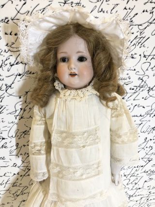 Antique German Armand Marseille 370 Bisque Shoulder Head 21” Doll