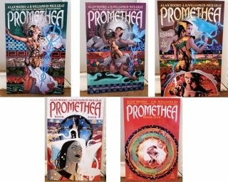Promethea Paperback Volumes 1 - 5 With All Issues 1 - 32 Alan Moore Jh Williams Iii