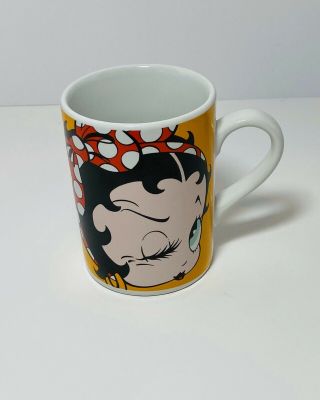 Vintage 1991 Betty Boop Artsy Coffee Mug Cup Vandor " Boop Oop A Doop "