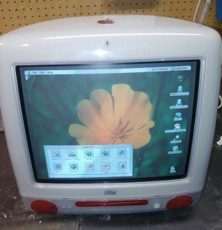Vintage Apple Imac M5521 Red Strawberry 825 - 5251 - A 15 "