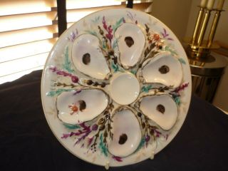 Antique Union Porcelain (upw) Round Oyster Plate