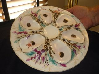 ANTIQUE UNION PORCELAIN (UPW) ROUND OYSTER PLATE 2
