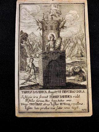 Very Old Religious Engraving From 1700s