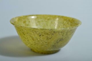 T4123: Chinese Stone Green Color Tea Bowl Chawan Tea Ceremony