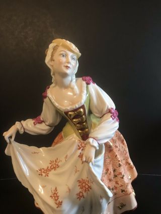 Antique German Rosenthal Gustav Oppel Figurine 1518 “rococo Dancer”