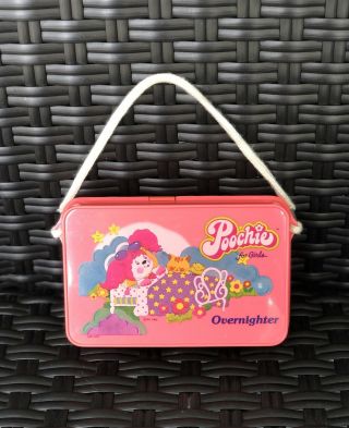 1982 Mattel Poochie For Girls Pink Purse Carry Case Box Pocket Book - Overnighter
