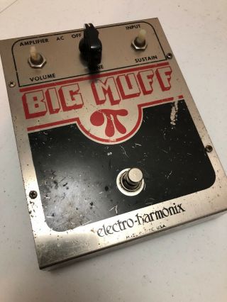 Vintage Electro - Harmonix Big Muff Pedal - Fuzz Distortion Overdrive