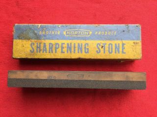 Vintage Norton India Combination Sharpening Stone No.  Ib 8 Chisel Sharpening
